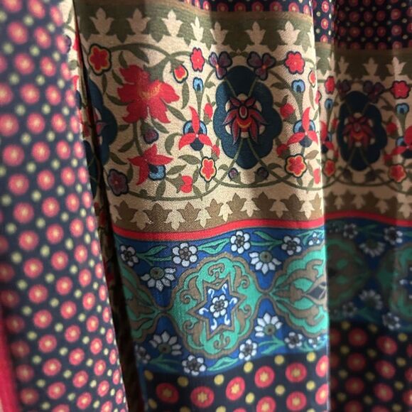 Anthropologie Dream Daily Colorful Patchwork A-Line Skirt Large - Picture 8 of 16